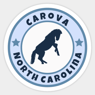 Carova NC Horse Profile Sticker